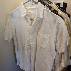 Men's Uniqlo XS Linen Button Up